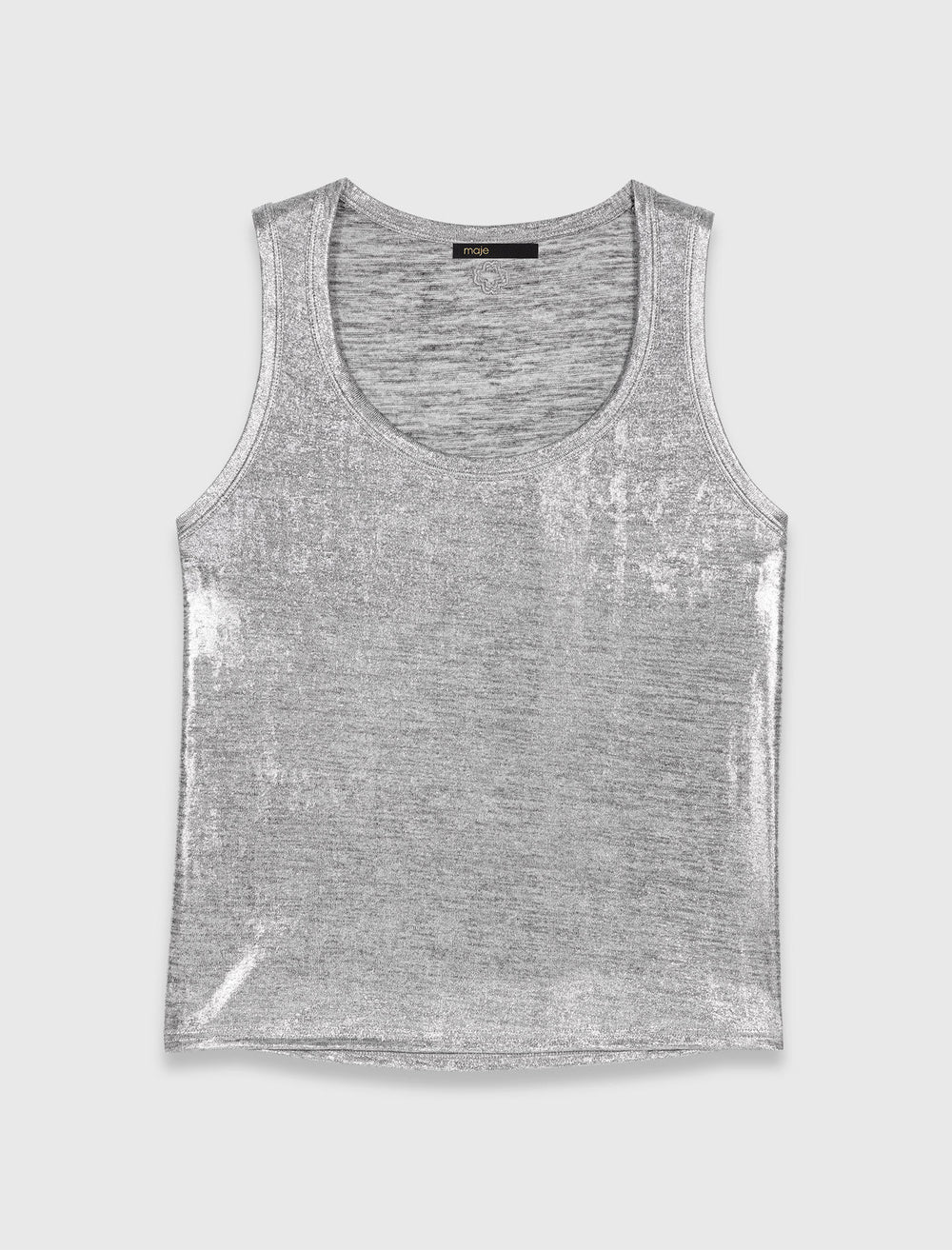 Maje New / Metallic tank top