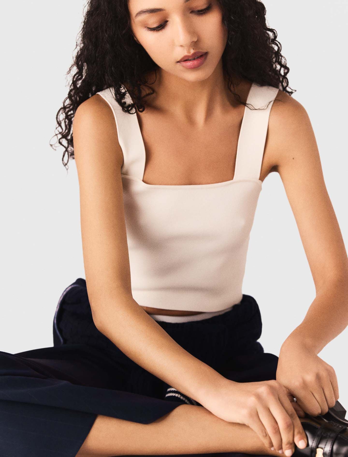 Maje Discount / Knit crop top