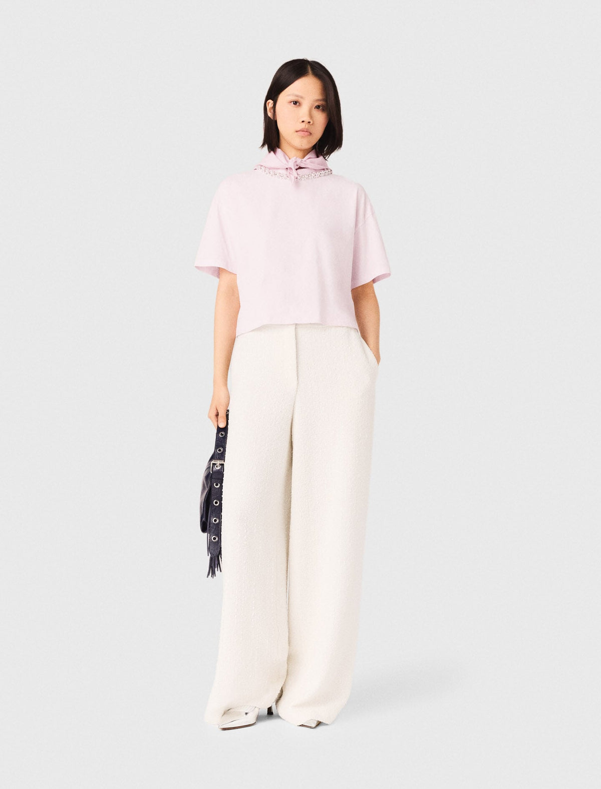 Maje On Sale / Jewellery neck T-shirt