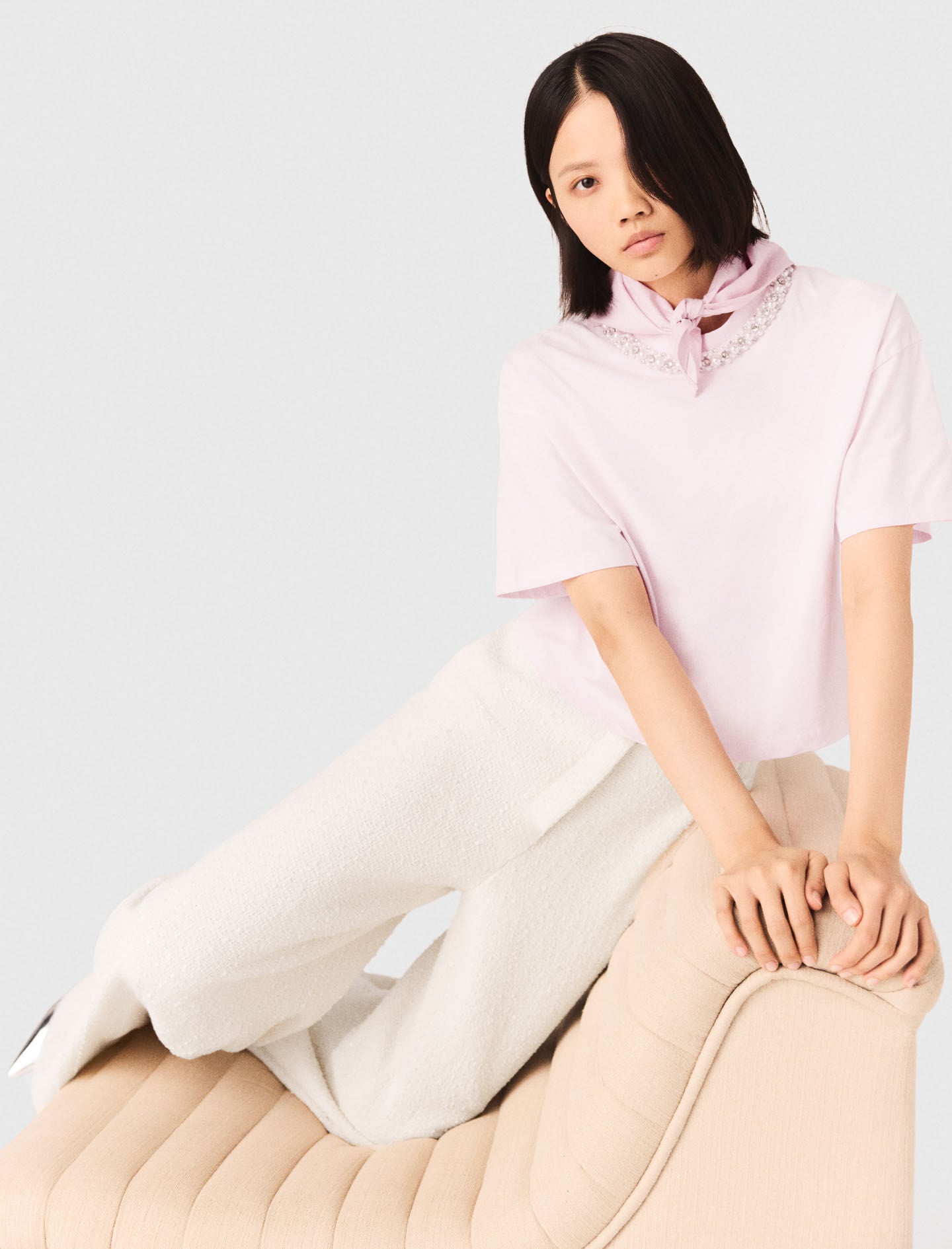 Maje On Sale / Jewellery neck T-shirt