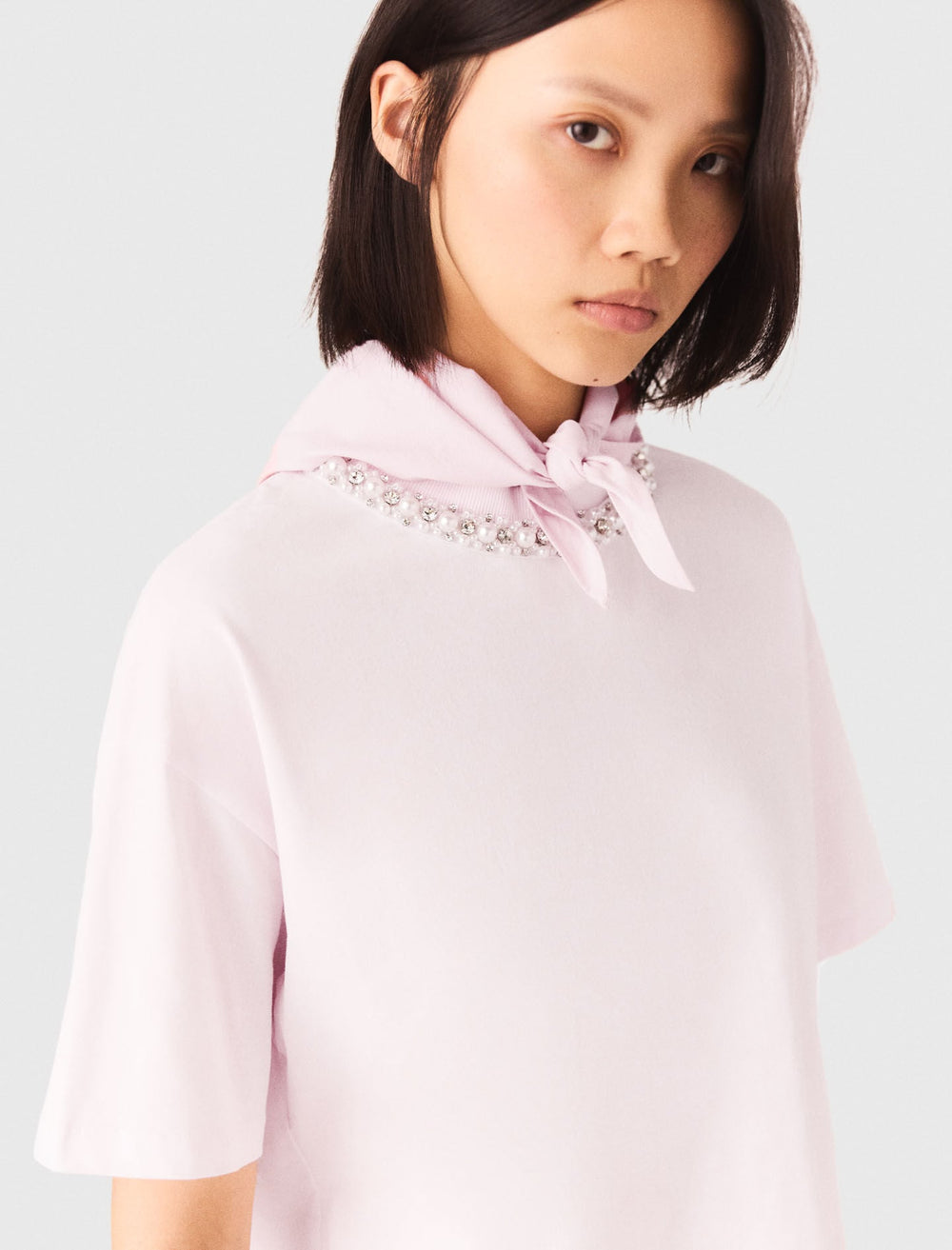 Maje On Sale / Jewellery neck T-shirt