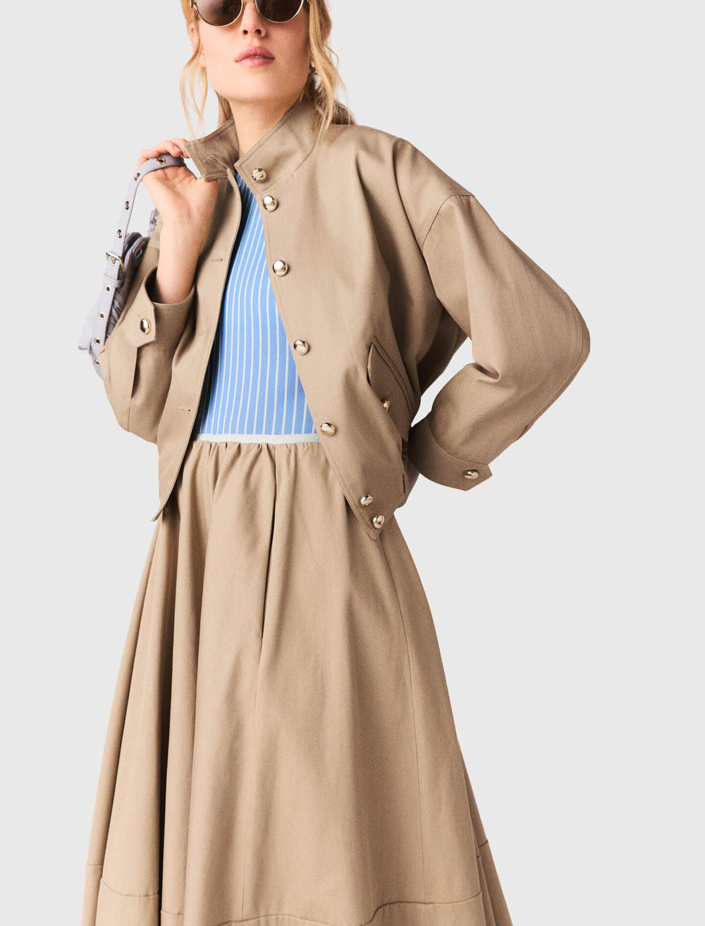 Maje New / Cotton bomber jacket