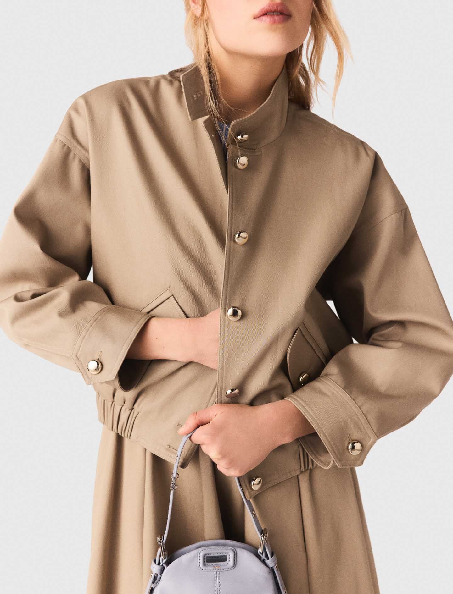 Maje New / Cotton bomber jacket