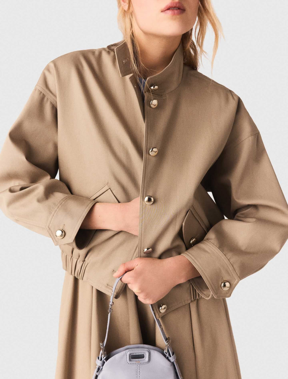 Maje New / Cotton bomber jacket