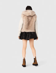 Maje Outlet / Short faux fur jacket