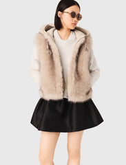 Maje Outlet / Short faux fur jacket