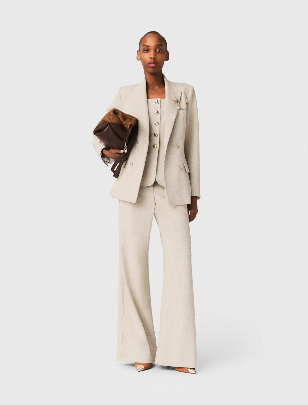 Maje New / Suit jacket with brooch