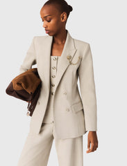 Maje New / Suit jacket with brooch