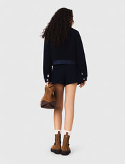Maje Discount / Bouclé and denim jacket