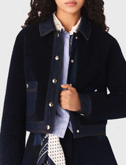 Maje Discount / Bouclé and denim jacket