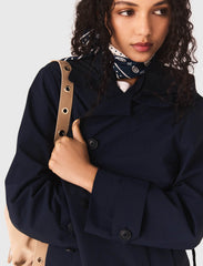 Maje Shop / Removable rhinestone-hood trench