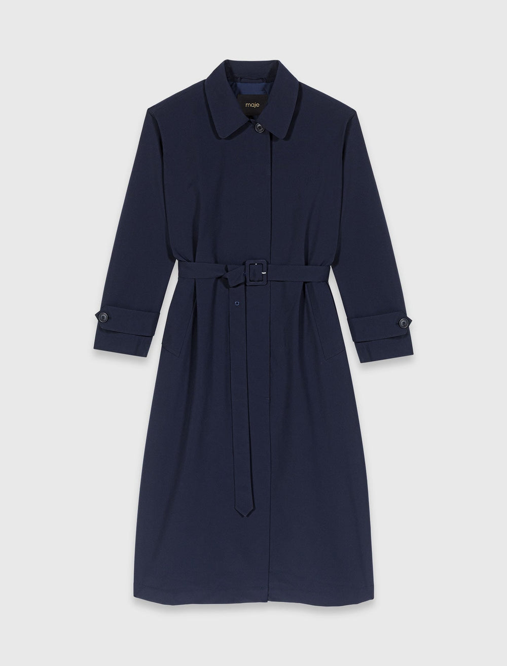 Maje Shop / Removable rhinestone-hood trench