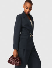 Maje Sale / Pinstripe suit jacket