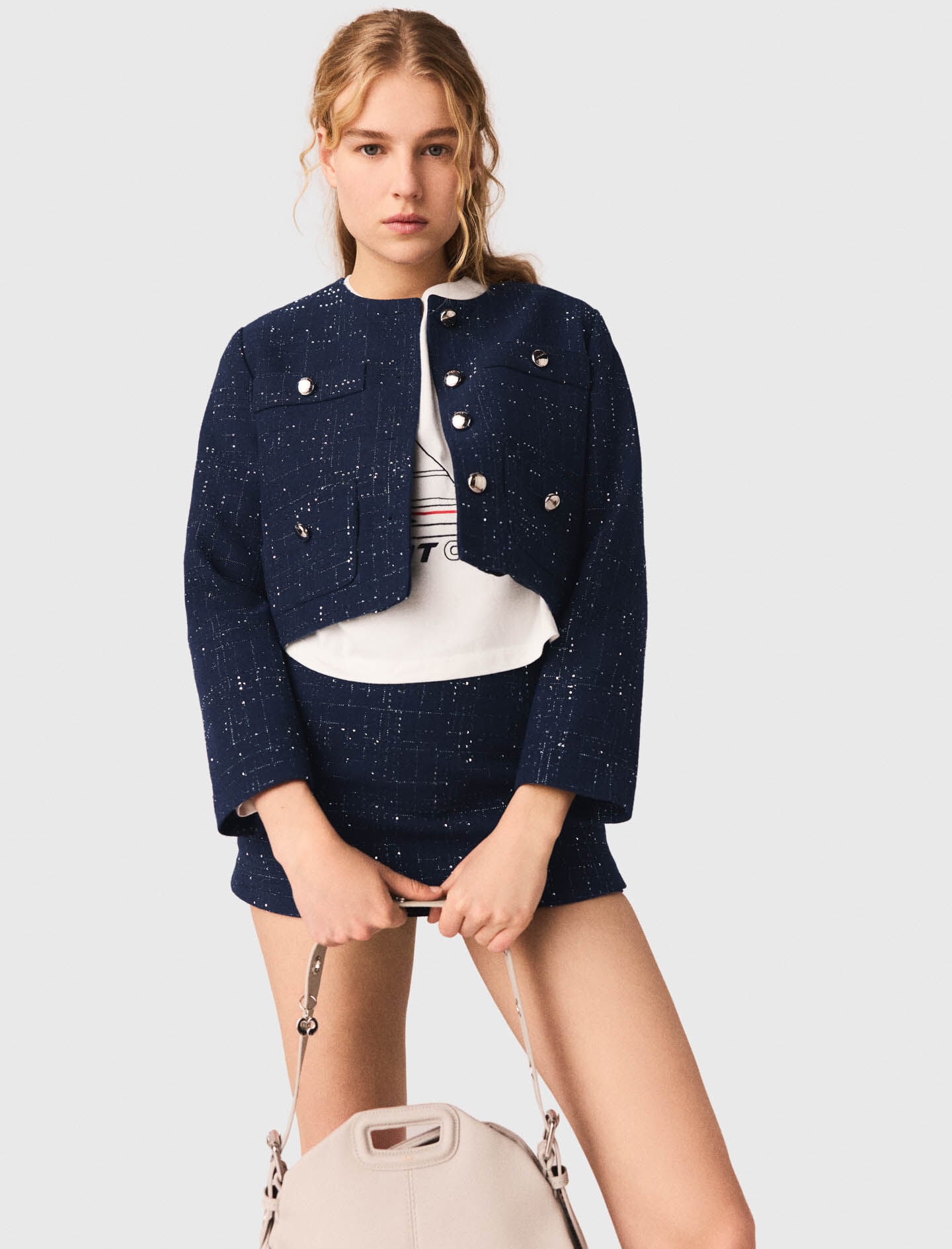 Maje On Sale / Embellished Cropped blazer