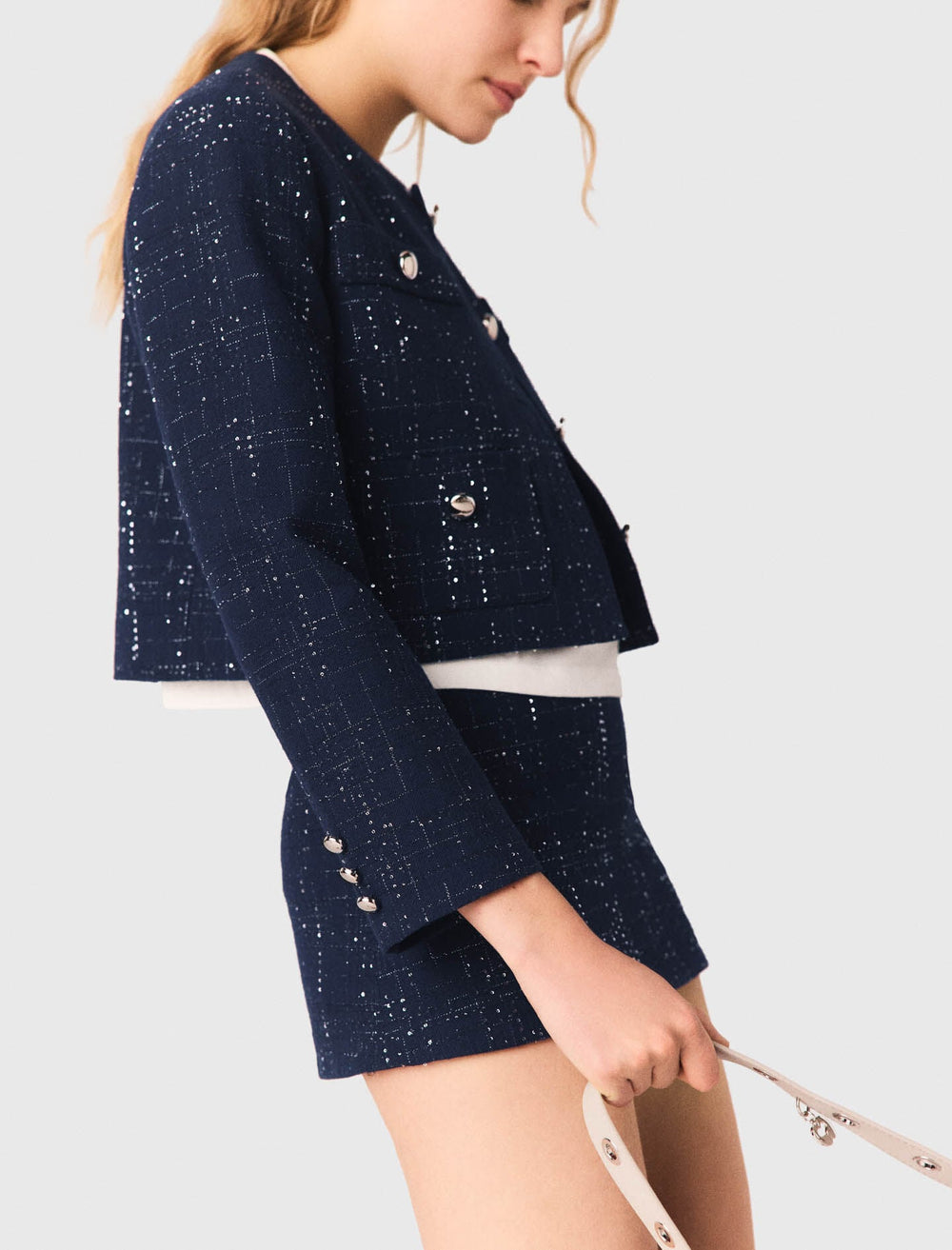 Maje On Sale / Embellished Cropped blazer