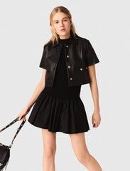 Maje Online / Cropped leather jacket