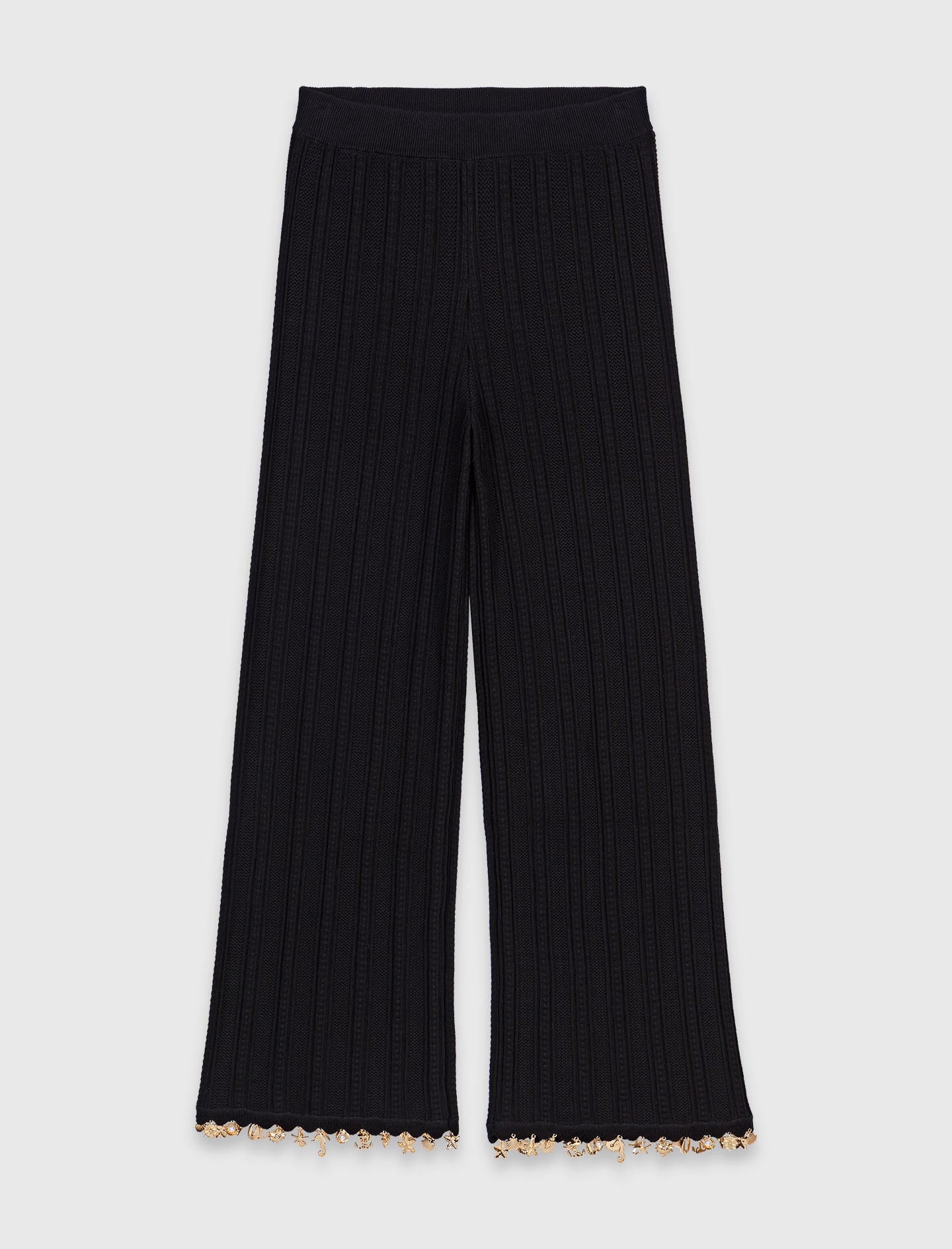 Maje Outlet / Jewelled knit trousers