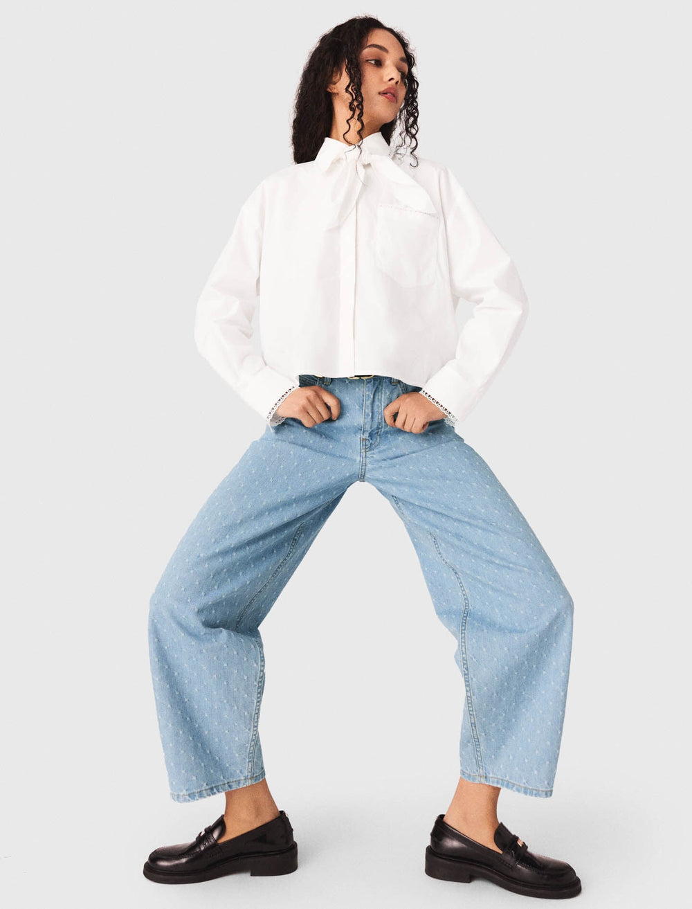 Maje Sale / Textured balloon jeans