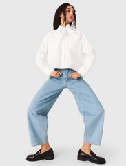 Maje Sale / Textured balloon jeans