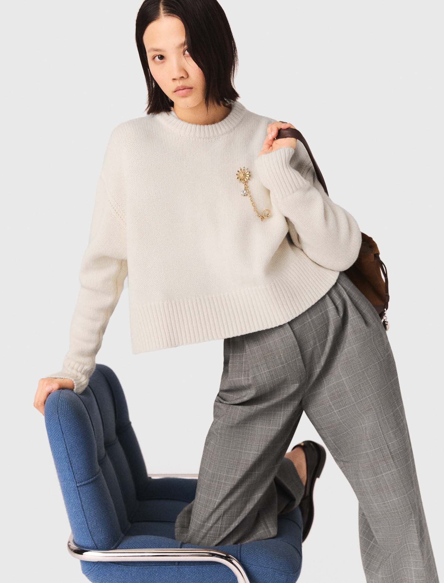 Maje On Sale / Checked suit trousers