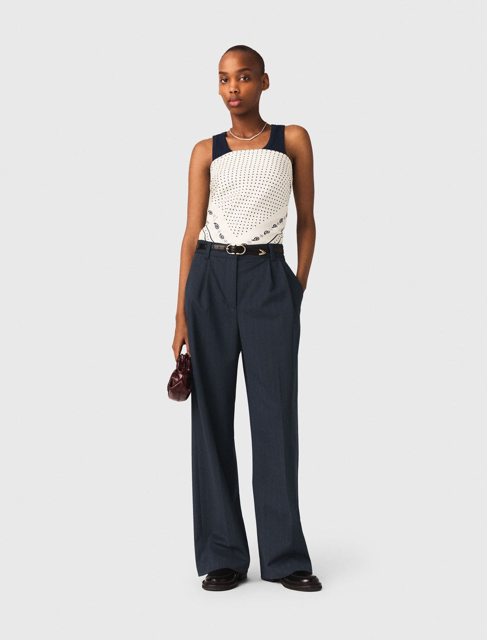 Maje New / Pinstripe suit trousers