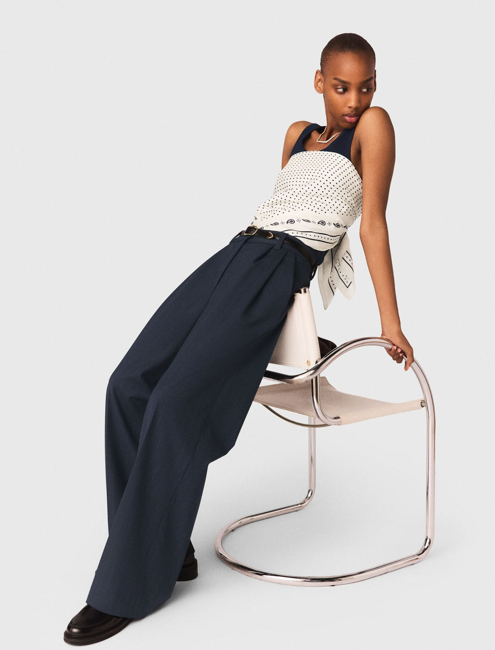 Maje New / Pinstripe suit trousers