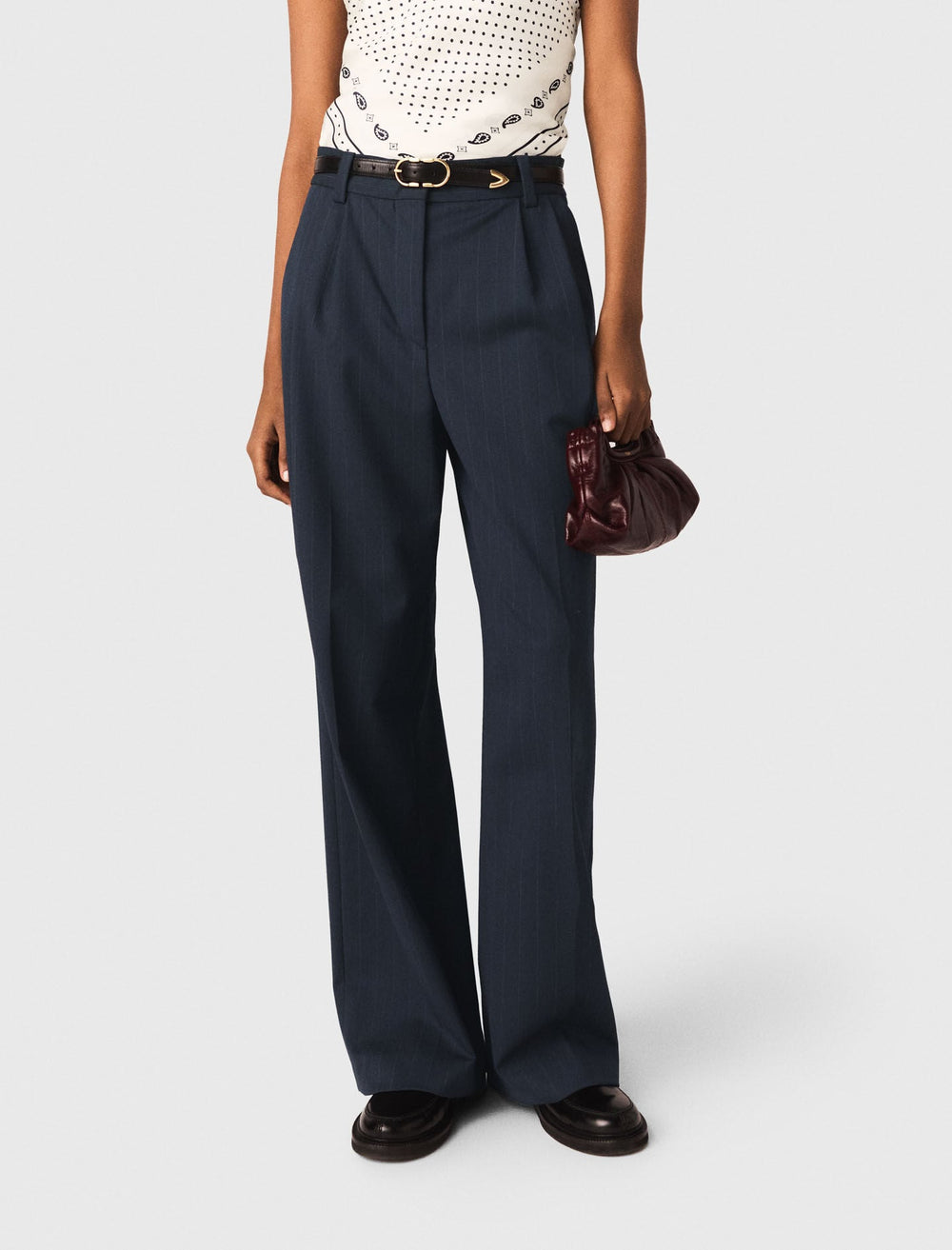 Maje New / Pinstripe suit trousers