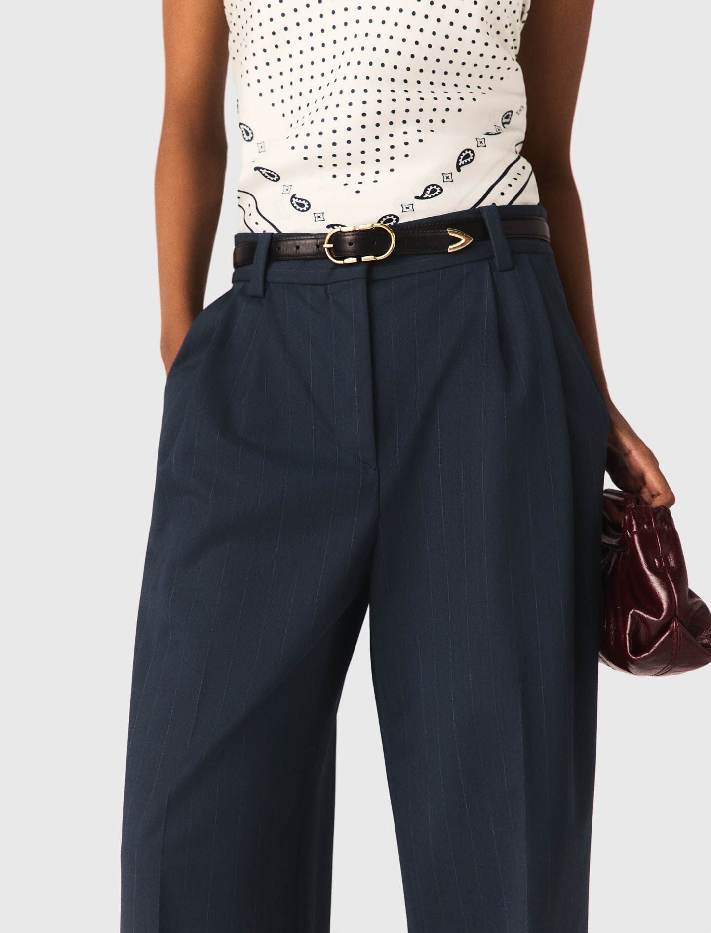 Maje New / Pinstripe suit trousers