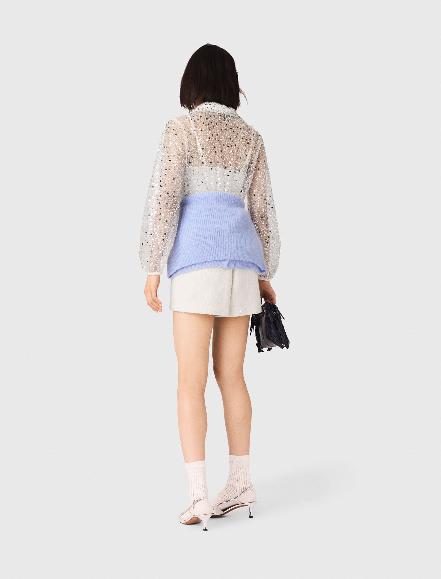 Maje Shop / Sequin Tweed Jumpsuit