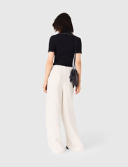 Maje Sale / Wide-leg tweed trousers