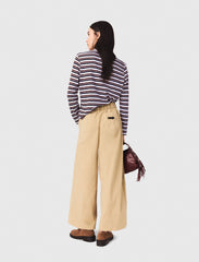 Maje On Sale / Wide-leg cotton pants