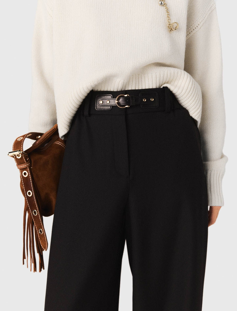Maje Outlet / Wide-leg suit trousers