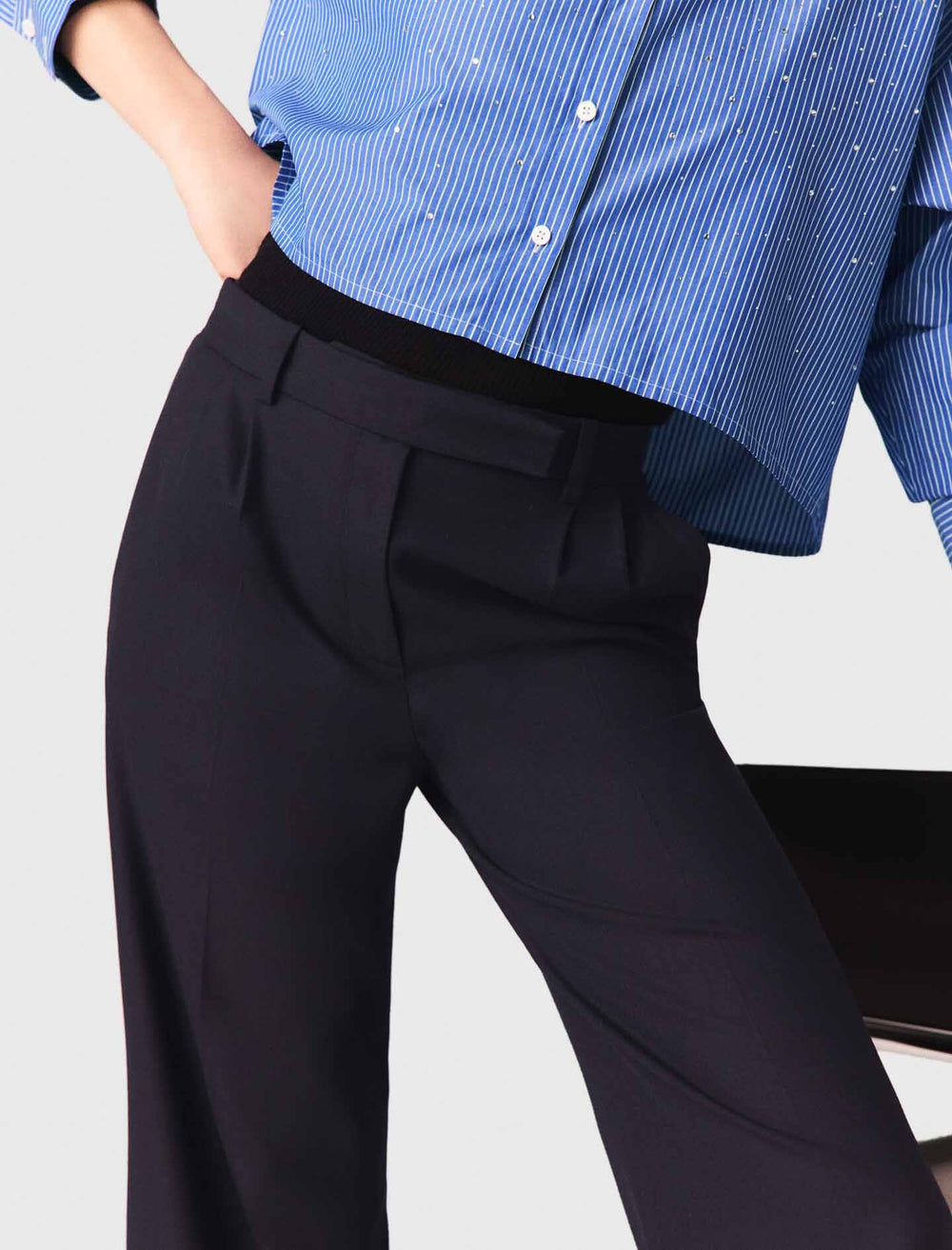 Maje Discount / Wide-leg suit trousers