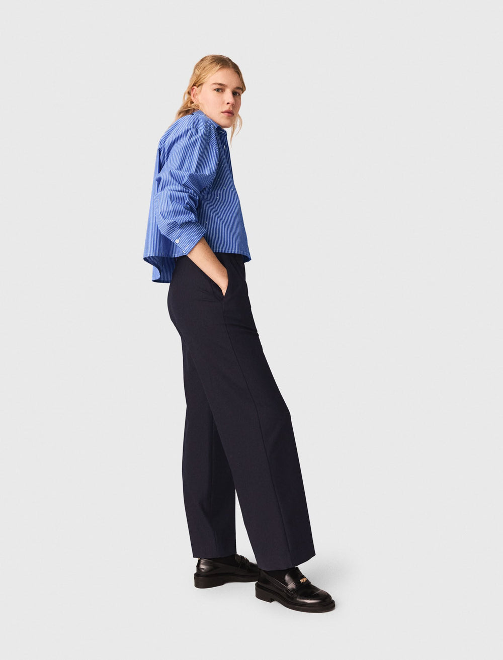Maje Discount / Wide-leg suit trousers
