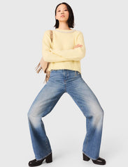 Maje Shop / Jeans with chain-link belt