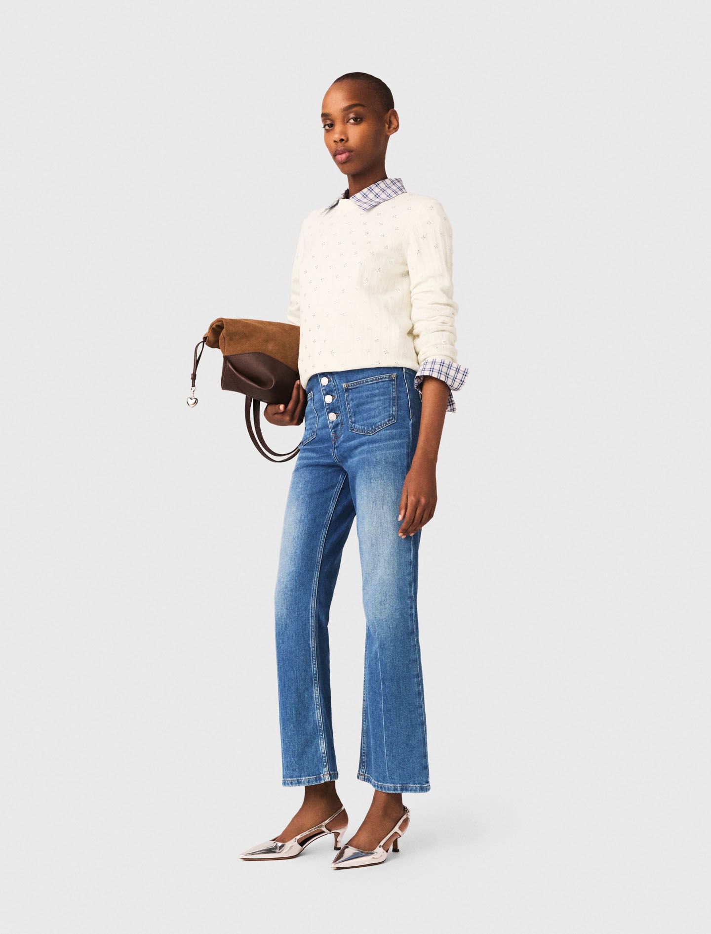 Maje Sale / Denim jeans with pockets