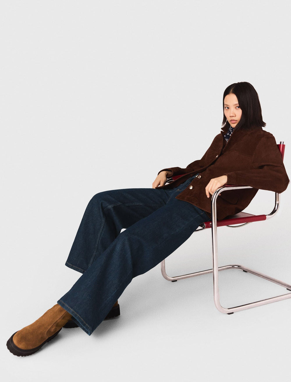 Maje Outlet / Wide jeans with patch pockets