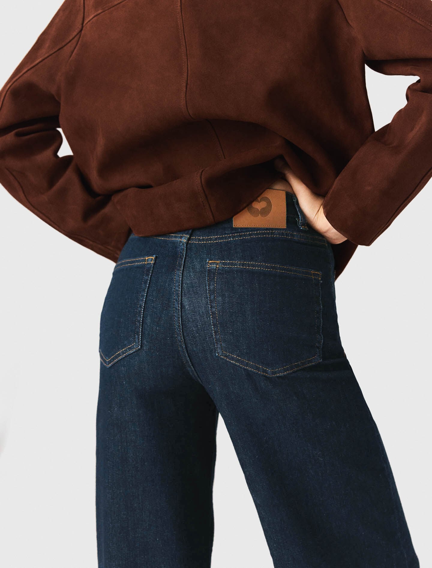 Maje Outlet / Wide jeans with patch pockets