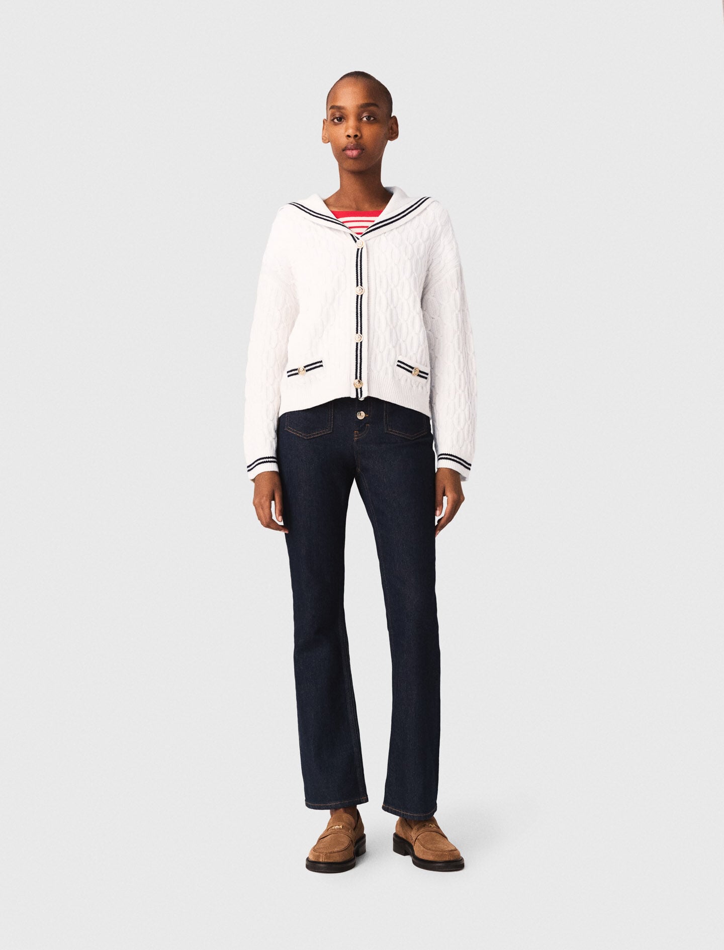Maje Online / Denim jeans with pockets
