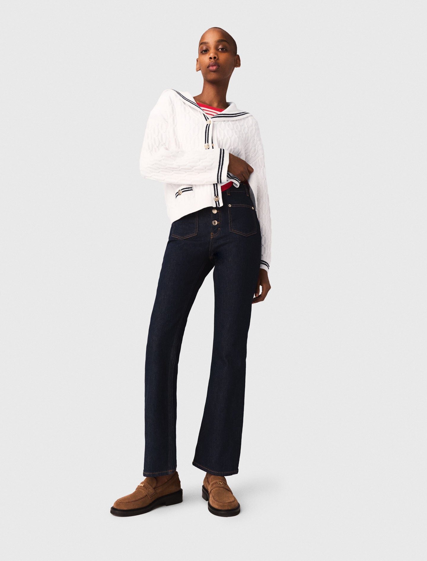 Maje Online / Denim jeans with pockets