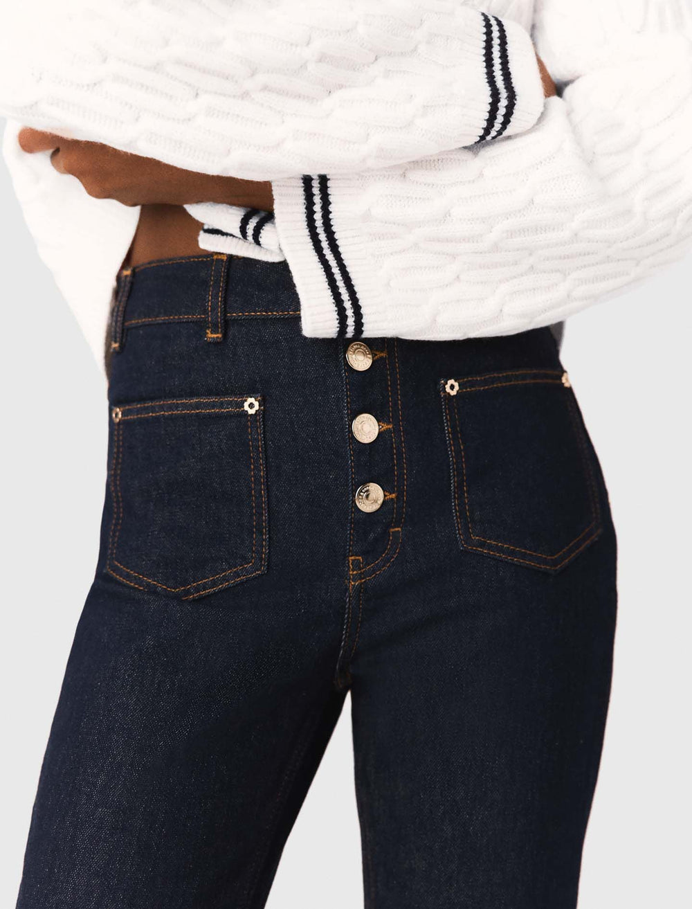 Maje Online / Denim jeans with pockets