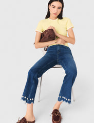 Maje Shop / Beaded bootcut jeans