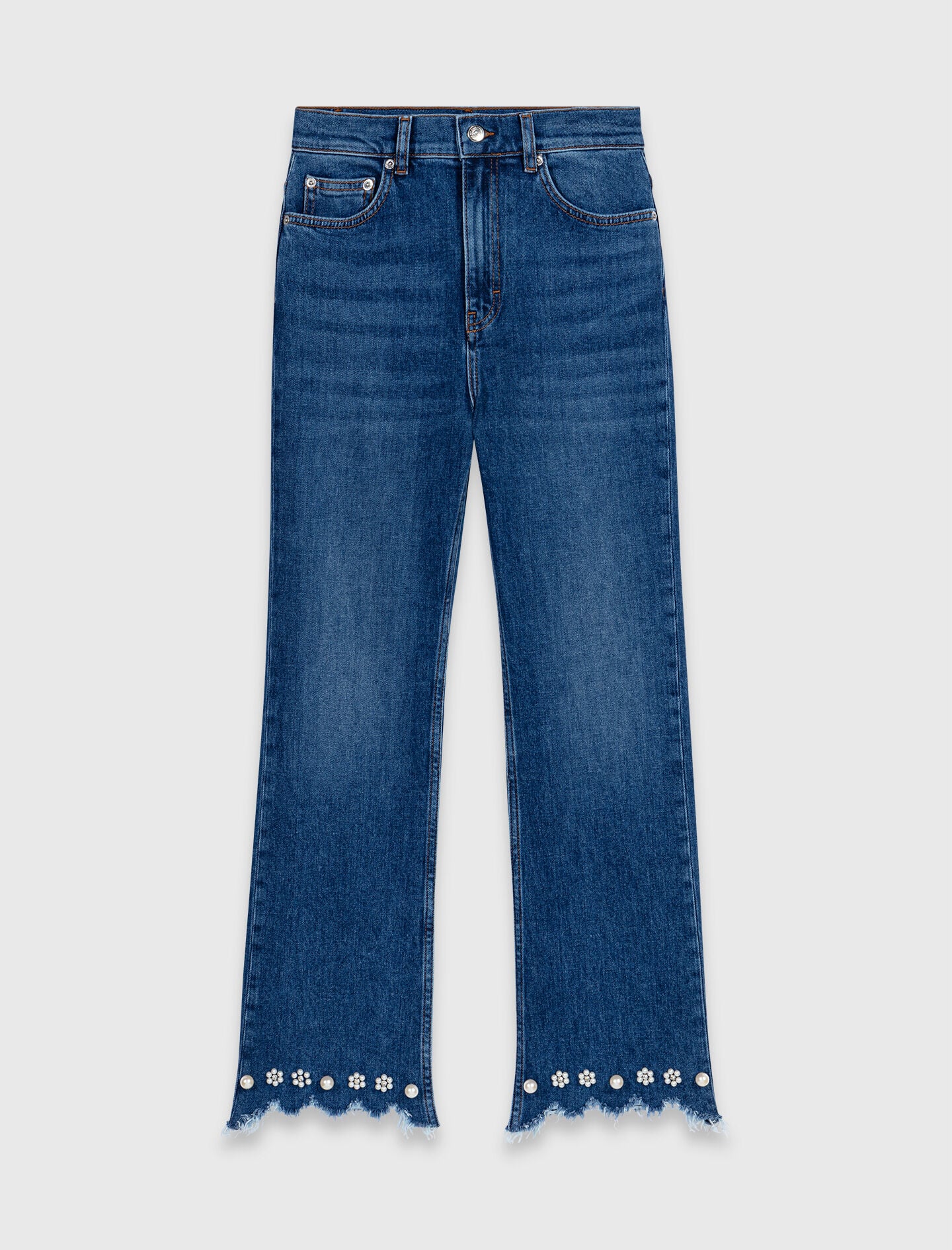 Maje Shop / Beaded bootcut jeans