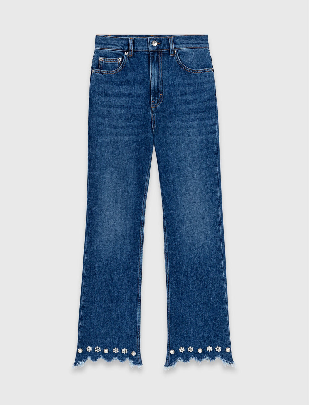 Maje Shop / Beaded bootcut jeans