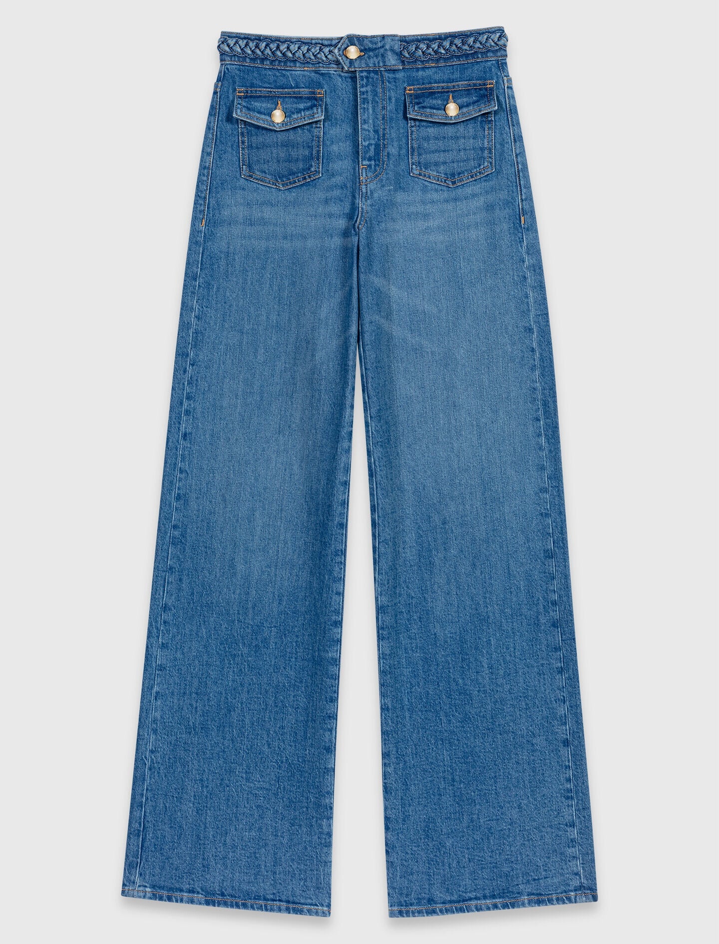 Maje Sale / Braided flared jeans