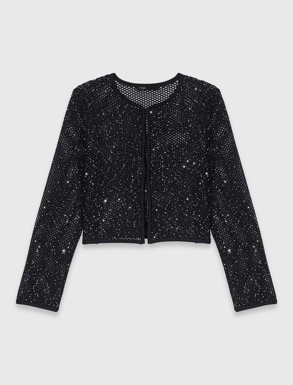Maje Discount / Rhinestone knit cardigan