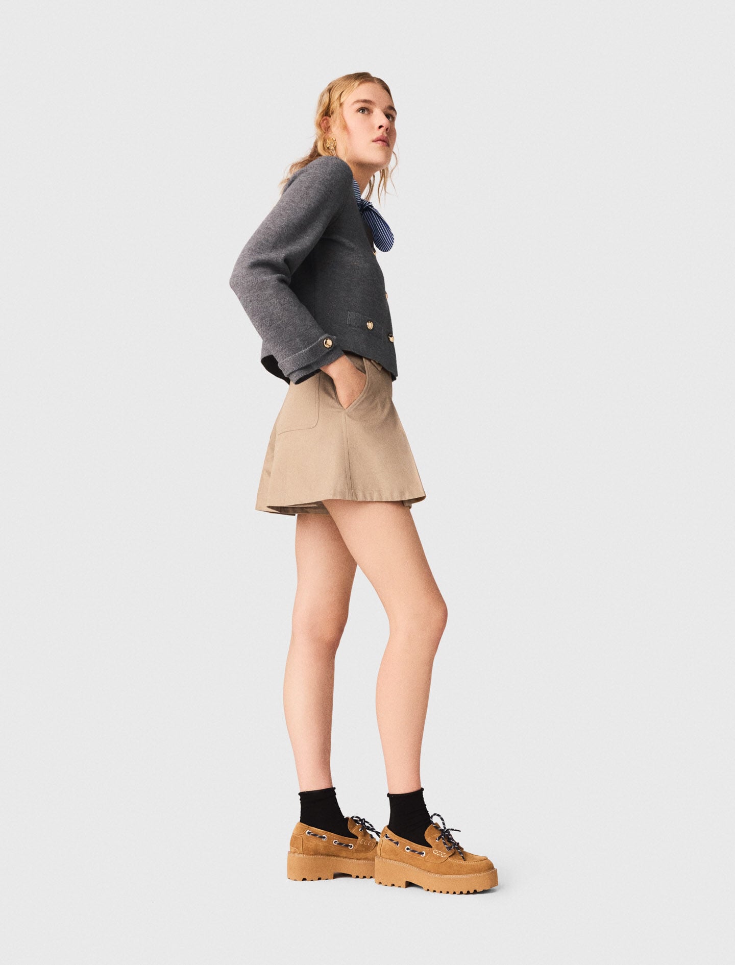Maje Online / Cardigan with removable tie