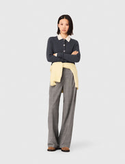 Maje New / Amour round-neck rib knit cardigan