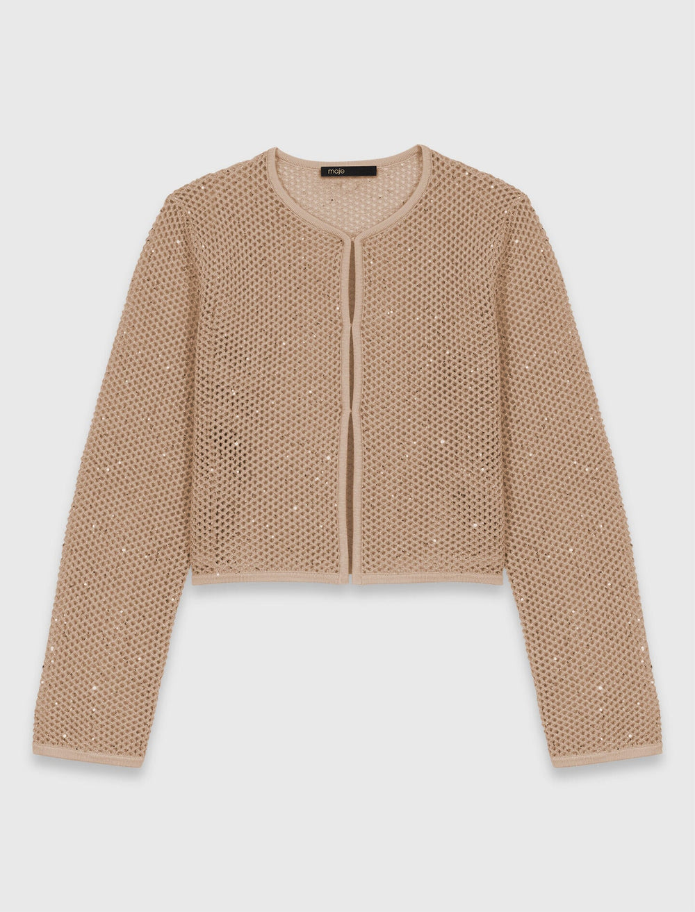 Maje Online / Rhinestone knit cardigan