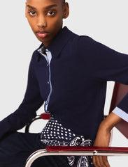 Maje On Sale / Polo cardigan with removable trims